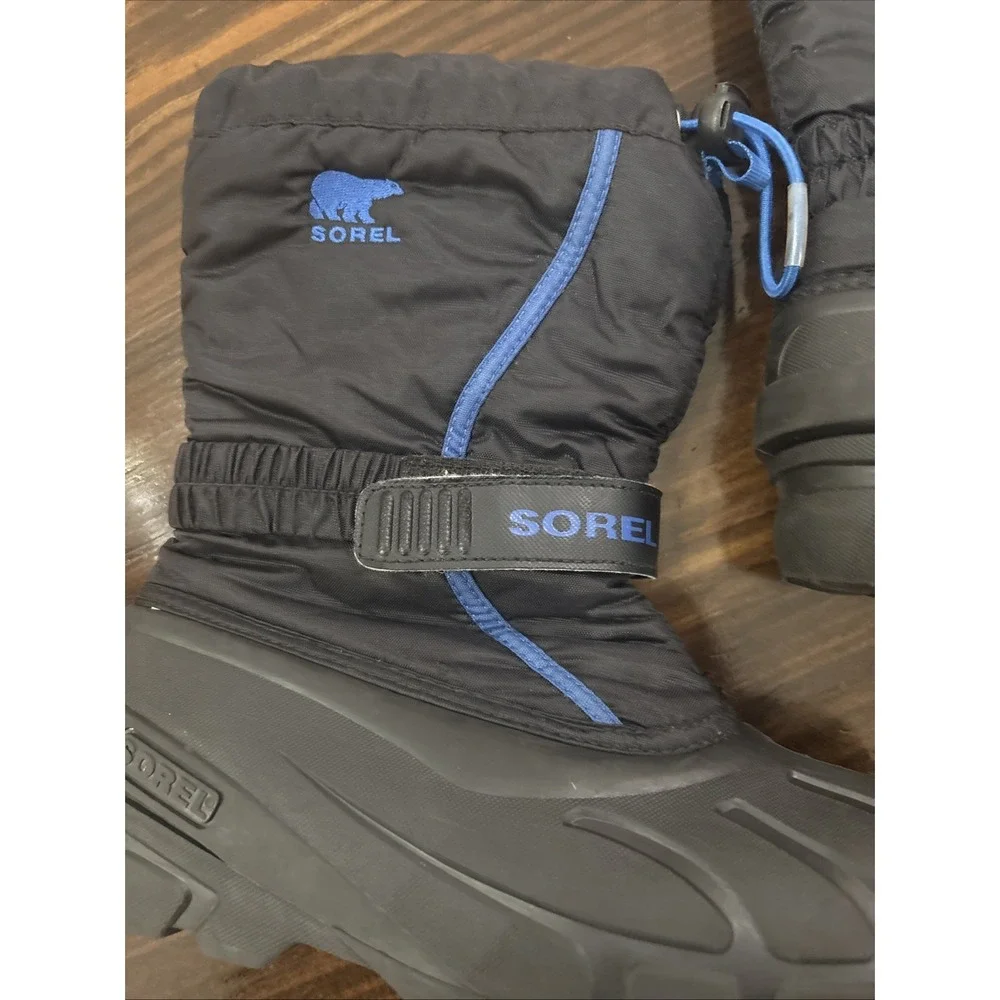 Sorel Flurry Winter Snow Boots Kids Youth Sz 4 Lined Waterproof